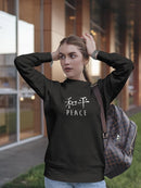 Peace Chinese  Sweatshirt Women's -GoatDeals Designs