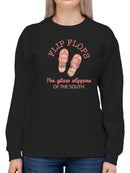 Flip Flops Rules In The South Sweatshirt Women's -GoatDeals Designs