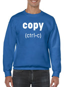 Copy (ctrl+c) Sweatshirt Men's -GoatDeals Designs