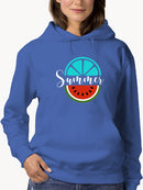 Watermelon Summertime Sketch Hoodie Women's -GoatDeals Designs