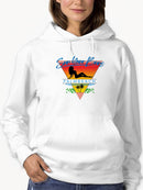 Sun Your Buns Curved Font Hoodie Women's -GoatDeals Designs