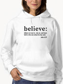 Religious Quote Believe Hoodie Women's -GoatDeals Designs
