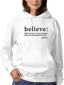 Religious Quote Believe Hoodie Women's -GoatDeals Designs