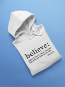 Religious Quote Believe Hoodie Women's -GoatDeals Designs