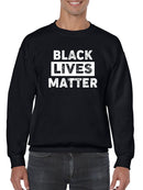Black Lives Matter Art Design Sweatshirt Men's -GoatDeals Designs