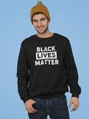 Black Lives Matter Art Design Sweatshirt Men's -GoatDeals Designs