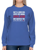 Loves Jesus Sweatshirt Women's -GoatDeals Designs
