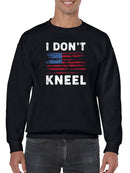 I Don't Kneel Usa Flag Sweatshirt Men's -GoatDeals Designs