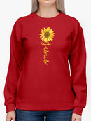 Jesus In Cursive Letter  Sweatshirt Women's -GoatDeals Designs