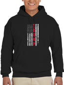 Trump With A Scratched Flag Hoodie Men's -GoatDeals Designs