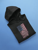 Usa Flag Scratched Grunge Style Hoodie Men's -GoatDeals Designs
