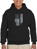 Usa Flag Scratched  Hoodie Men's -GoatDeals Designs