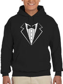 Design Of A Tuxedo And Bow Tie Hoodie Men's -GoatDeals Designs