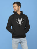 Design Of A Tuxedo And Bow Tie Hoodie Men's -GoatDeals Designs