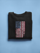 Usa Flag Classic Color Scratched Sweatshirt Men's -GoatDeals Designs