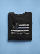 Usa Flag Scratched With A Quote Sweatshirt Men's -GoatDeals Designs
