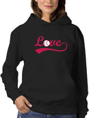 Love With Baseball Ball Hoodie Women's -GoatDeals Designs