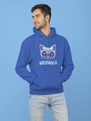 Meowica With Star Glasses Hoodie Men's -GoatDeals Designs