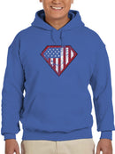 Usa Flag In Geometric Shape Hoodie Men's -GoatDeals Designs