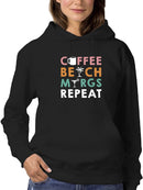 Coffee Beach Margs Repeat Hoodie Women's -GoatDeals Designs