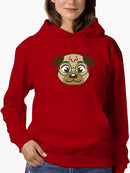 A Cute Dog With Glasses Hoodie Women's -GoatDeals Designs