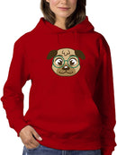 A Cute Dog With Glasses Hoodie Women's -GoatDeals Designs