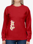 Minimalistic Flowers Sweatshirt Women's -GoatDeals Designs