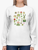 Cool Cacti Sweatshirt Women's -GoatDeals Designs