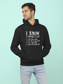 I Know I Swear A Lot Hoodie Men's -GoatDeals Designs