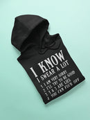 I Know I Swear A Lot Hoodie Men's -GoatDeals Designs