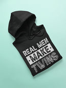 Real Men Make Twins Cool Quote Hoodie Men's -GoatDeals Designs