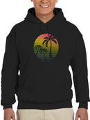 Colorful Sunset With Palm Trees Hoodie Men's -GoatDeals Designs