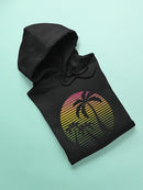 Colorful Sunset With Palm Trees Hoodie Men's -GoatDeals Designs