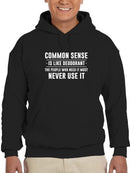 Common Sense Funny Quote Hoodie Men's -GoatDeals Designs