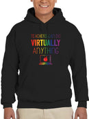 Colored Teachers Quote And Image Hoodie Men's -GoatDeals Designs