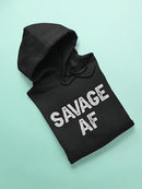 Savage Af Grunge Style Font Hoodie Men's -GoatDeals Designs