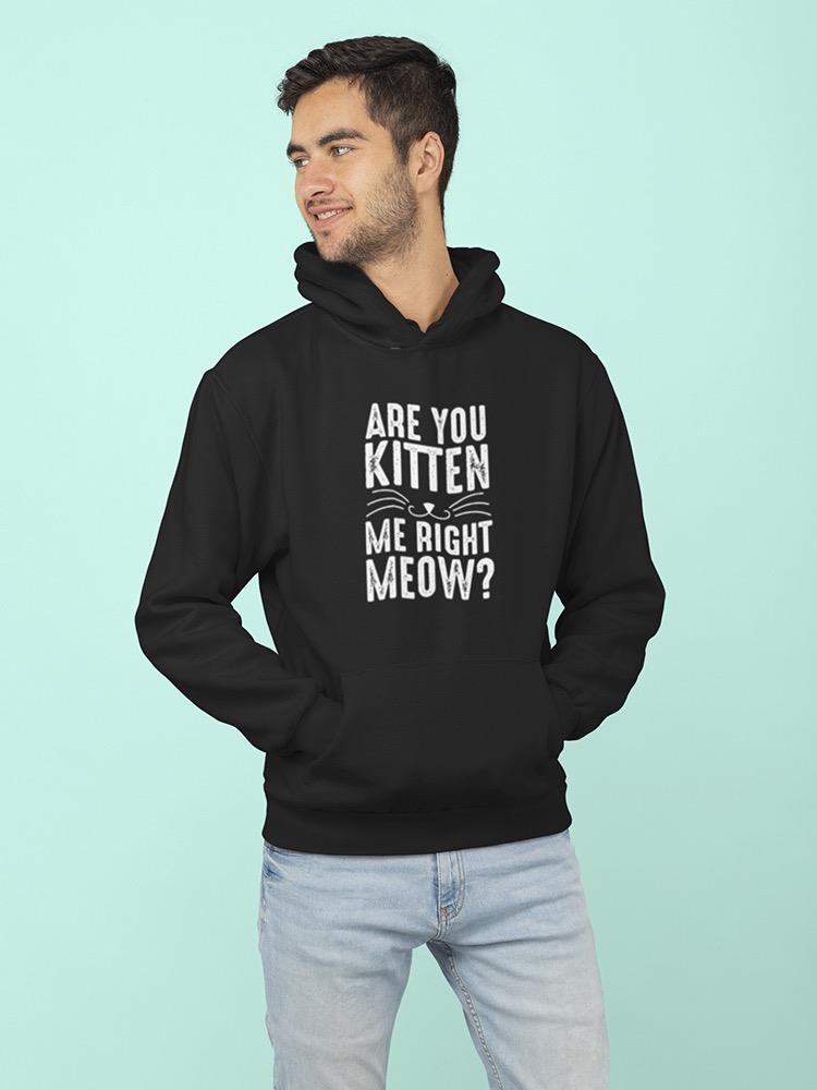 Are You Kitten Me? Hoodie Men's -GoatDeals Designs