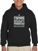 Fishing Saved Me Funny Quote Hoodie Men's -GoatDeals Designs