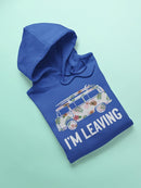 I'm Leaving Quote With Retro Van Hoodie Women's -GoatDeals Designs