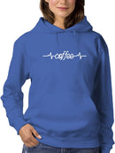 Ekg With The Word Coffee Hoodie Women's -GoatDeals Designs