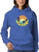 Tropical Sunset At The Beach Hoodie Women's -GoatDeals Designs