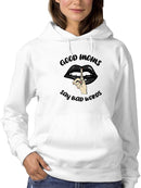 Good Moms Say Bad Words Quote Hoodie Women's -GoatDeals Designs