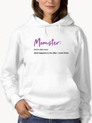 Momster, Funny Definition Hoodie Women's -GoatDeals Designs
