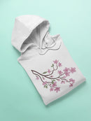 Beautiful Pink Flowers On Branch Hoodie Women's -GoatDeals Designs