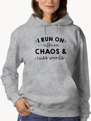 I Run On Caffeine Funny Quote Hoodie Women's -GoatDeals Designs