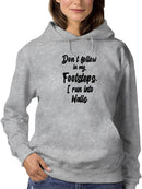 I Run Into Walls, Funny Quote Hoodie Women's -GoatDeals Designs