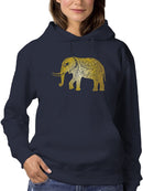 Cool Elephant In Mandala Pattern Hoodie Women's -GoatDeals Designs