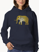 Cool Elephant In Mandala Pattern Hoodie Women's -GoatDeals Designs