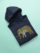 Cool Elephant In Mandala Pattern Hoodie Women's -GoatDeals Designs