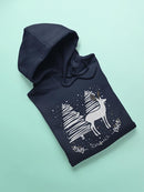 Reindeer In Winter Cool Design Hoodie Women's -GoatDeals Designs